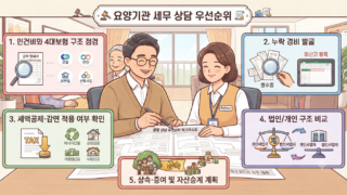 요양기관 원장들의 절세상담 분야